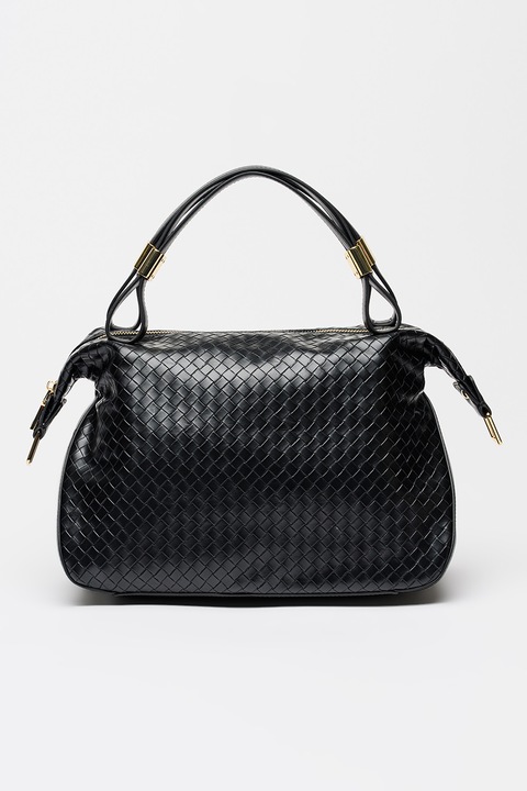 Tosca Blu, Bergamotto texturált műbőr válltáska, Fekete