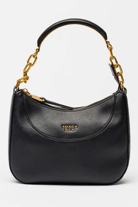 Tosca Blu, Madison bőr válltáska, Fekete