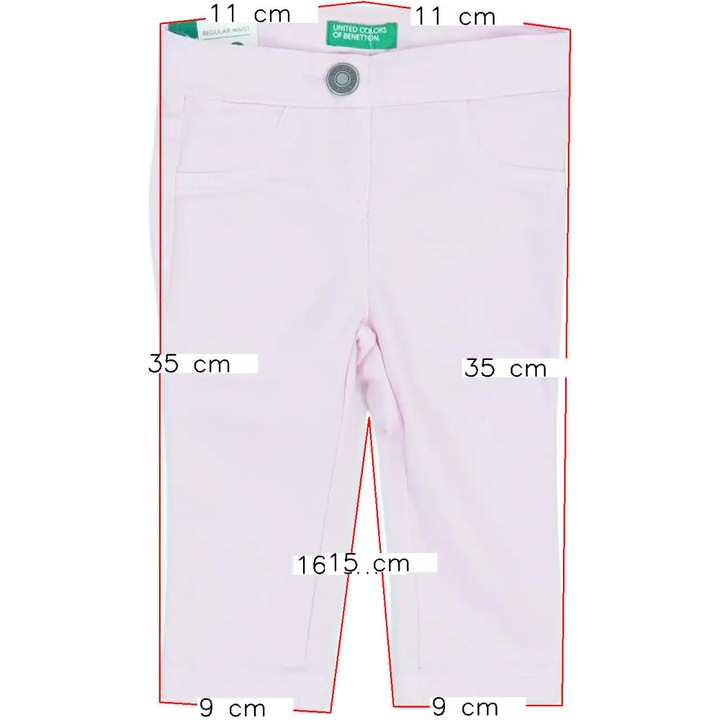 Benetton, Hosszúnadrág Lányoknak, Rózsaszín, 74