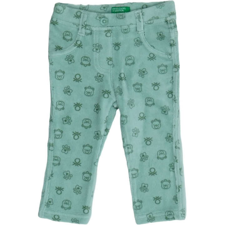 Benetton, Hosszúnadrág Lányoknak, Zöld, 62