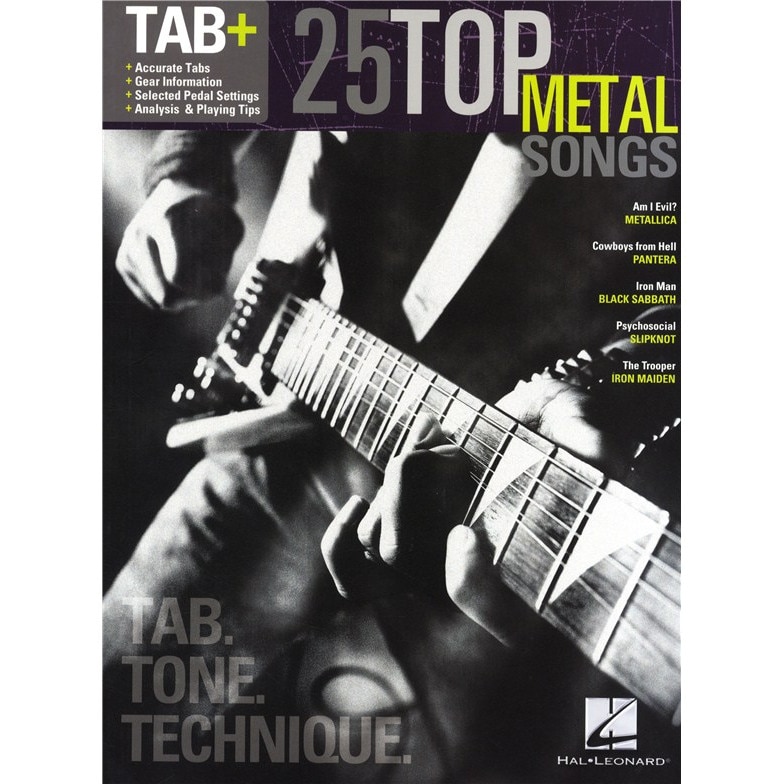 Manual Chitara - Tab Plus: 25 Top Metal Songs - Tab Tone Technique