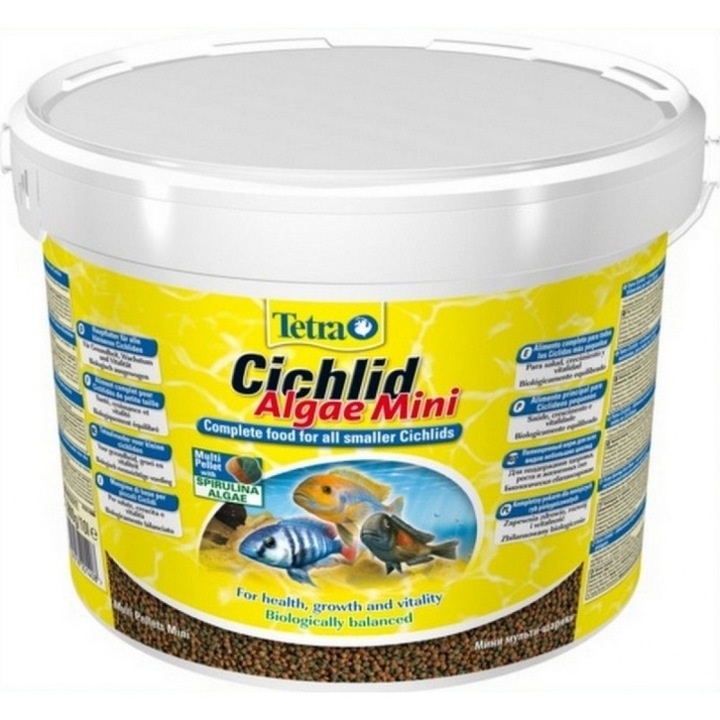 Храна за риби Tetra Cichlid Algae Mini, 10 л