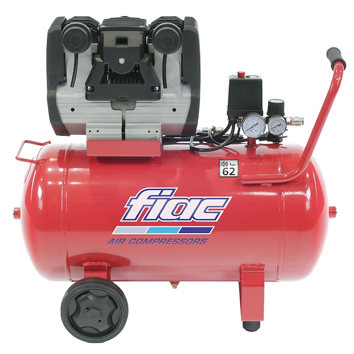 Compresor silentios FIAC, tip XILENCE50-XS2HP, alimentare 220V, rezervor 50l, debit 230l/min, 9 bar, autolubrefiat