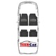 Covorase Auto Volkswagen Golf 6 TEAMCAR® Silver