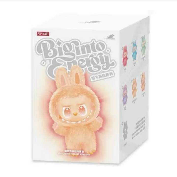 Кутия изненада Labubu, POPMART, плюшен медальон, бебе 3.0, 17 см