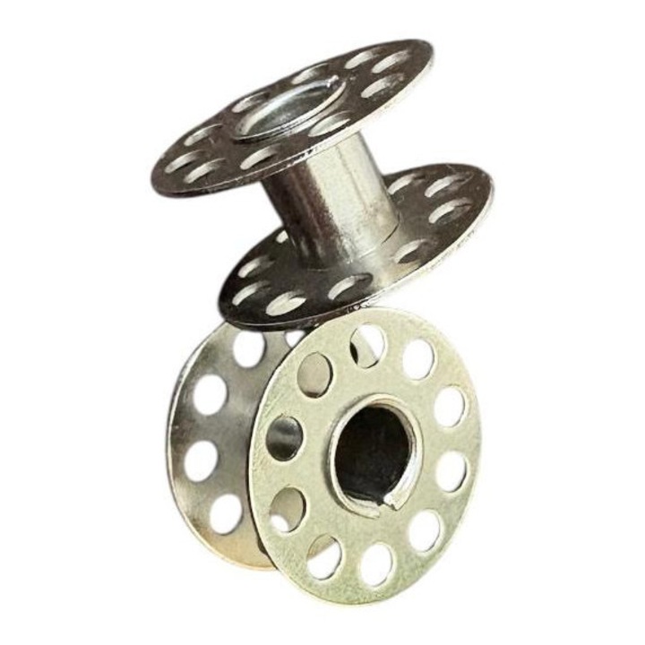 Set 2 sponuri metalice pentru mașina de cusut, bobine ata rezistente