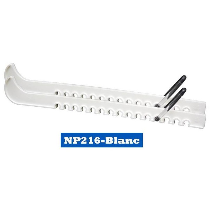 Protectii de margine pentru patinaj artistic clasic, Blue Sports Guards, culoare NP216, alb, 1 pereche