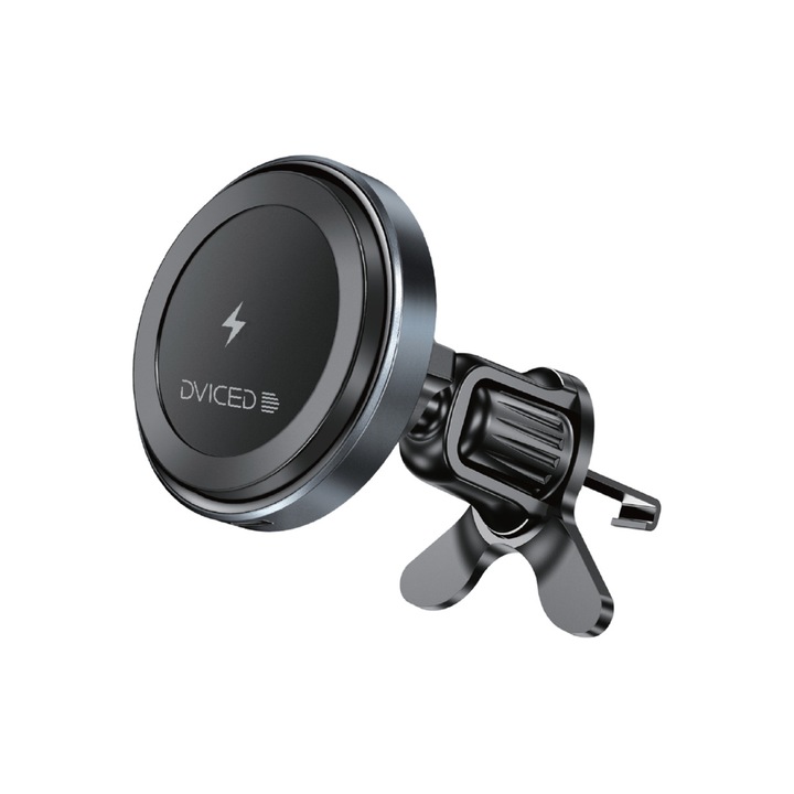 Dviced – Mágneses vezeték nélküli töltő MagSafe autós tartó, 15W - fekete