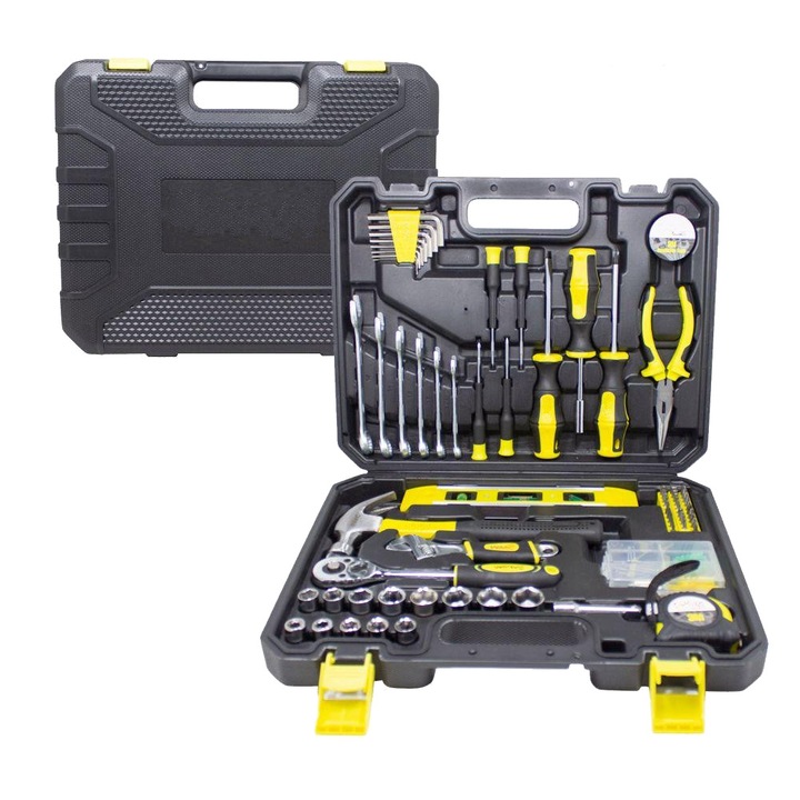 Forsage 95 darabos szerszámkészlet, fejekkel, bitekkel, villáskulcsokkal, csavarhúzókkal