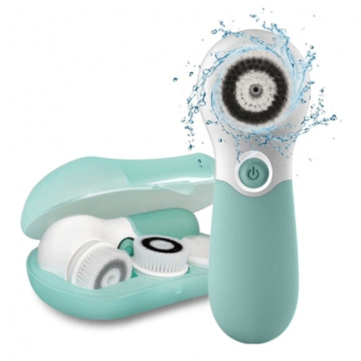 Dispozitiv electric TOUCHBeauty Electric Facial Cleansing Exfoliating Massage Brush Set pentru curatarea fetei
