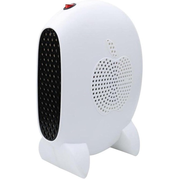 Incalzitor de aer electric portabil 500W, 110V/220V, mini ventilator de incalzire silentios, potrivit pentru dormitor, birou, baie, iarna, alb-220V/22 (culoare: branco, dimensiune: 110V)