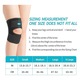 Aparatoare genunchi cu suport lateral, ajustabil, respirabil, pentru dureri de menisc, 13.8-23.2 inch