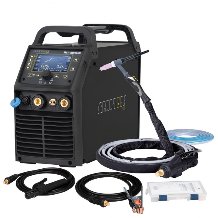 AC/DC TIG заваръчен апарат Spartus ProTIG 2000, 200A, 220V, 550x190x360mm, с 8m горелка