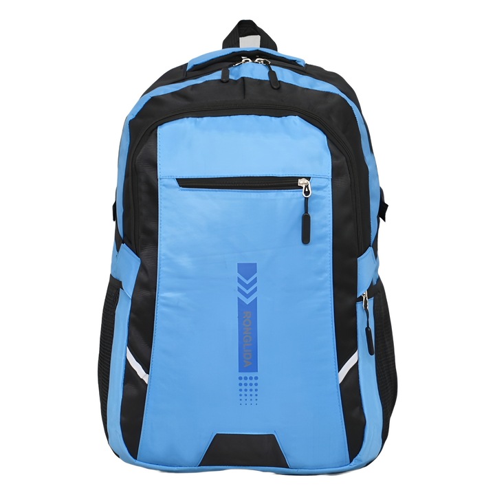 Túrahátizsák 30901-3, 34/52/18cm, Textil, Világoskék
