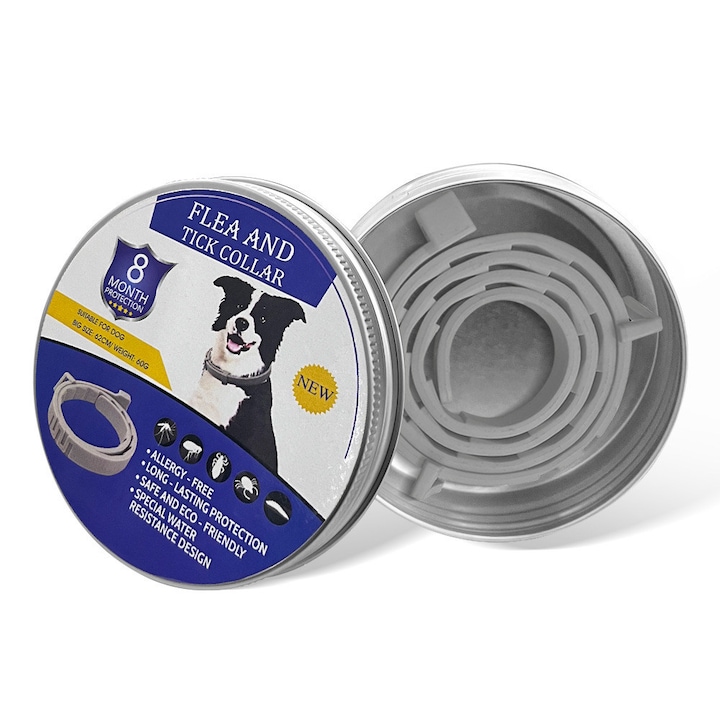 Perie de ingrijire pentru caini MalsiPree, 2 in 1, albastra, pentru blana lunga, indepartare par mort