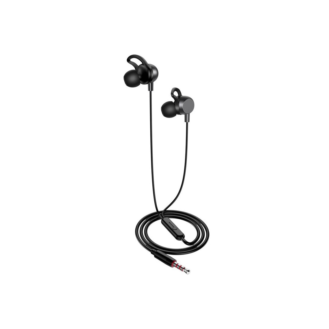 Casti cu Fir Kaku (KSC-705), In Ear, 3.5mm, 1.2m, Mic & Volume Key, HiFi, Black