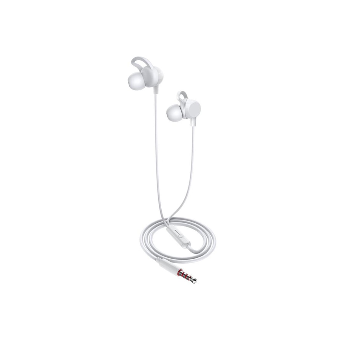 Casti cu Fir Kaku (KSC-705), In Ear, 3.5mm, 1.2m, Mic & Volume Key, HiFi, White