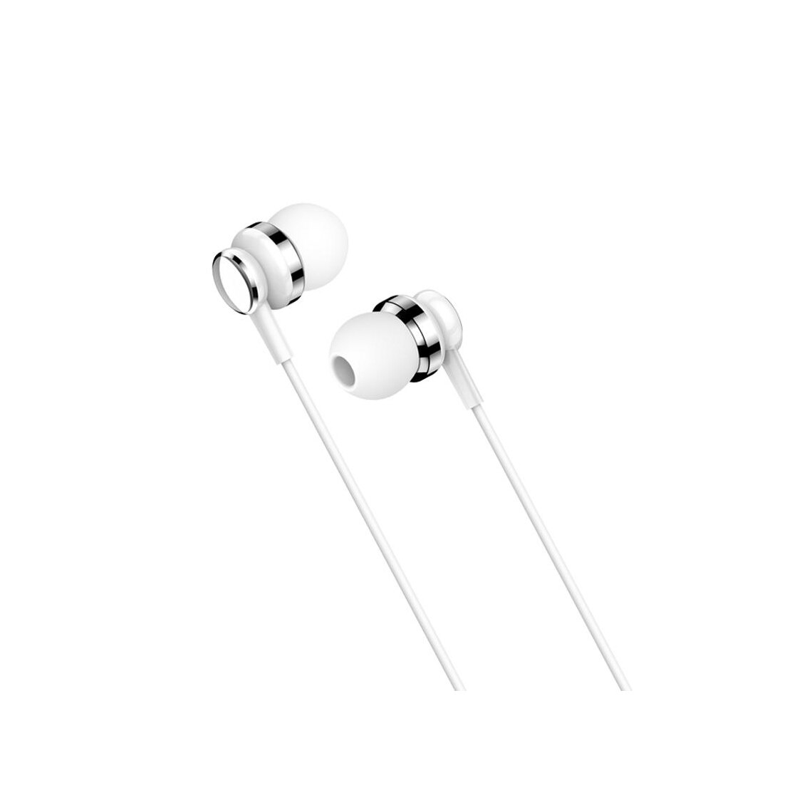Casti cu Fir Kaku (KSC-399), In Ear, 3.5mm, 1.2m, Mic & Volume Key, HiFi, White