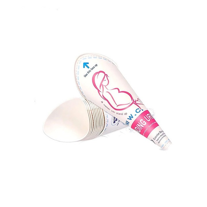 Női piszoár, Rqiurpn, 50 darabos, vízálló papír, hordozható, ergonomikus kialakítás, kempingezéshez és szabadtéri tevékenységekhez