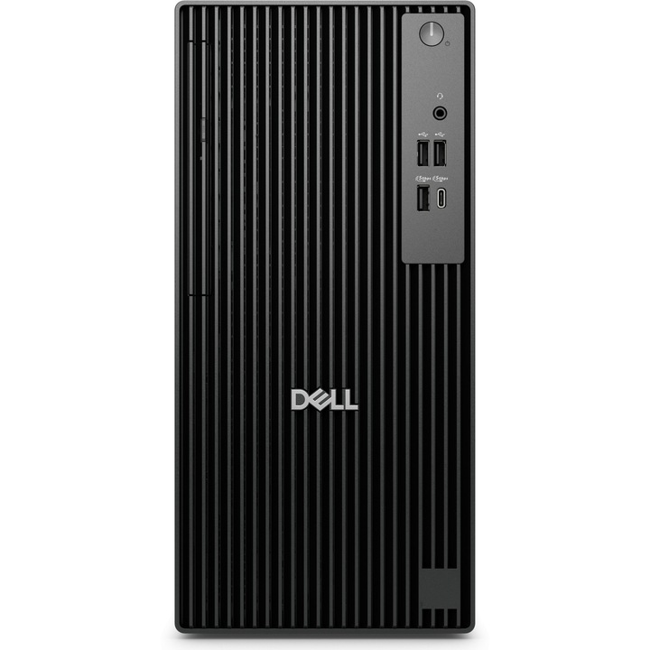 Настолен компютър Dell Pro Tower QCT1250, Процесор Intel Core i3-14100 (3.5/4.7GHz, 12M), 16 GB, 1 TB SSD M.2 NVMe, Intel UHD Graphics 770, Ubuntu 22.04