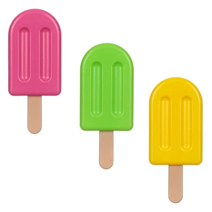 Комплект от 3 охлаждащи хапчета 80 мл, форма на сладолед, за многократна употреба, студени компреси за детски обяд, хладилна чанта, за пикник