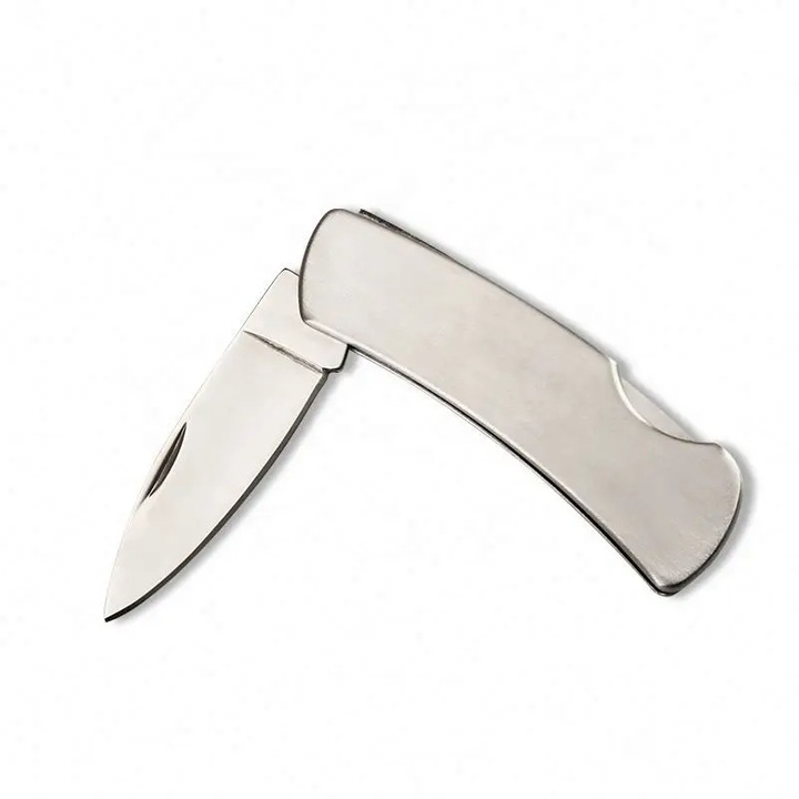 Cutit de Buzunar Compact - Lama Drop Point 2.4", Maner din Otel Inoxidabil, Blocare Siguranta, pentru Camping, 17 cm, Dalimag