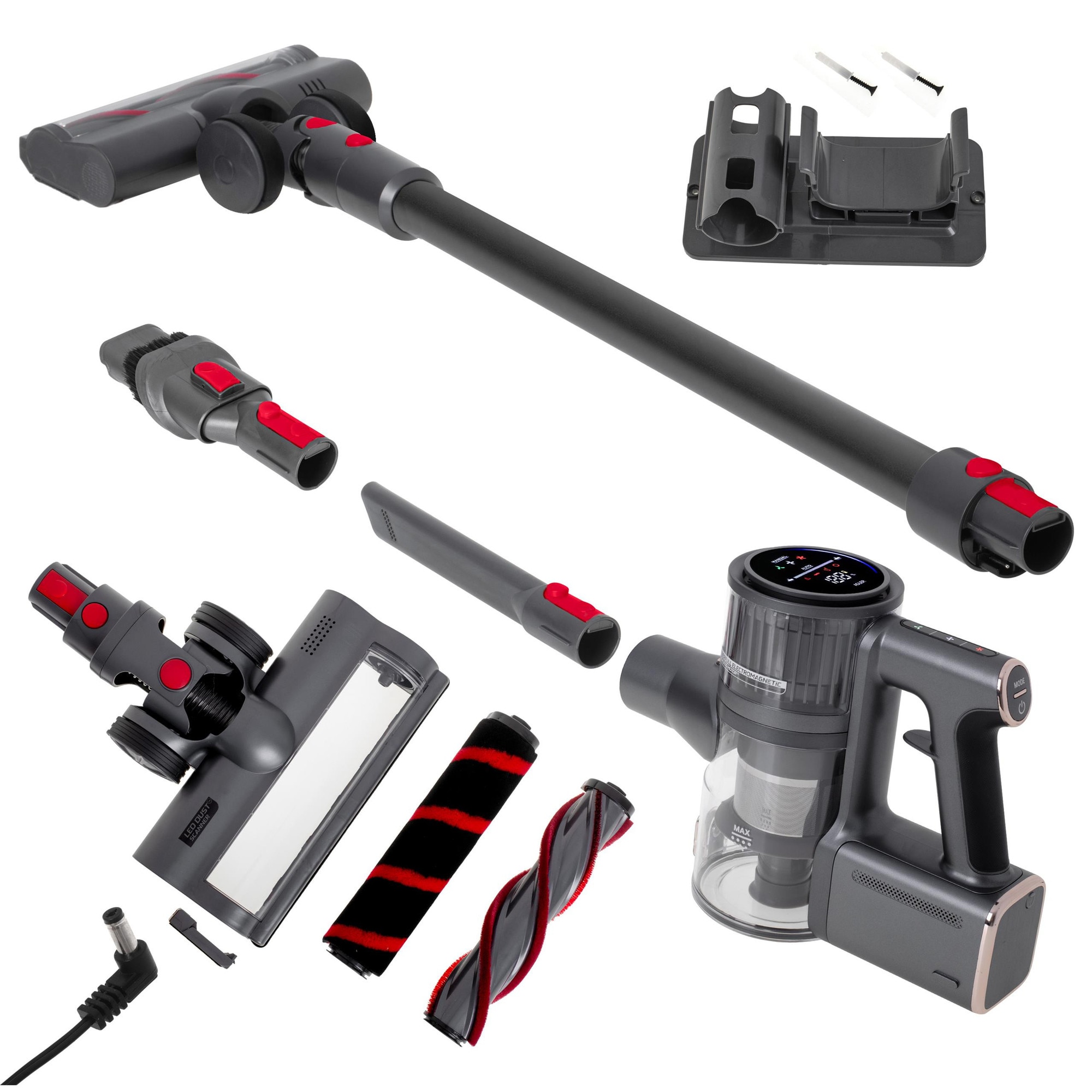 Set Aspirator Vertical Cu Accesorii, Adler, Ad7062, Putere Motor, 400W, Timp De Functionare, Pana La 55 De Minute, Recipient Pentru Praf, 0.6 L, Acumulator Litiu-Ion, 2200 Mah, Multicolor