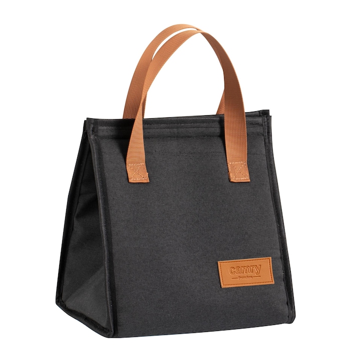 Geanta Termica, Camry, Cr4524, Capacitate, 10 Litri, Izolatie Din Spuma Pura, Material, 100% Poliester, Dimensiuni Compacte, Negru