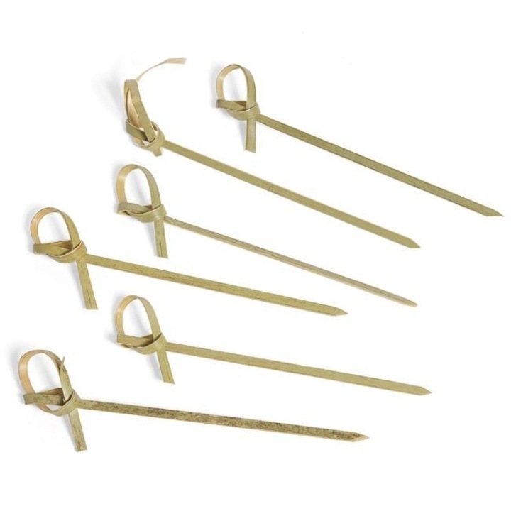 Szett 50 Bambusz Koktélnyárs Antbro®, 9 cm – Eldobható, Környezetbarát, Nyári Parti Kiegészítők, Candy Bar, Születésnapok