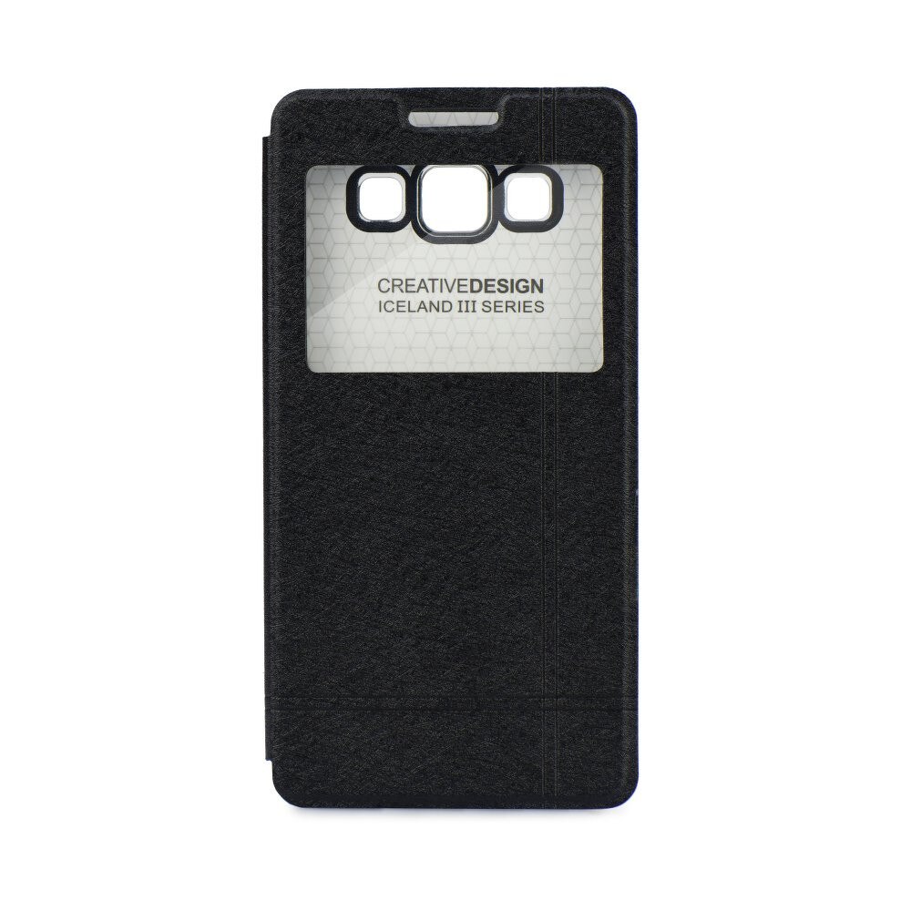 Huse protectie ICELAND TPU pentru SAMSUNG GALAXY J1 (J100). Functie STAND. Negru