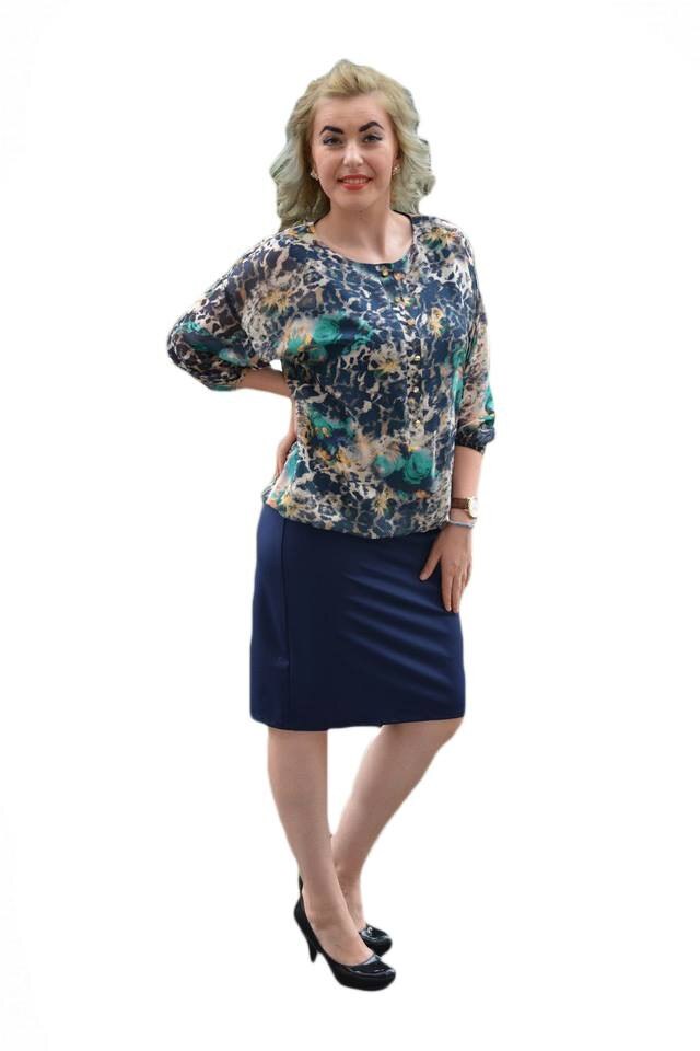 Rochie rafinata,lejera,D&J Exclusive, Bleumarin/Crem