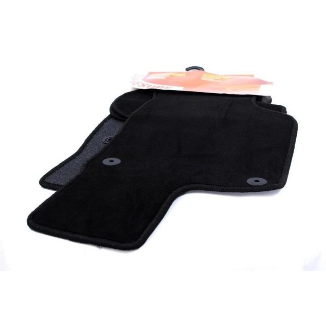 Set covorase auto din mocheta, pentru Smart 2007 - 2014 Negru, 4 buc.