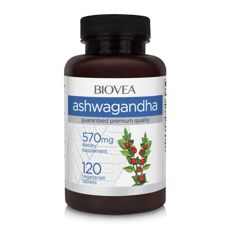 Ginseng Indian, Ashwagandha, (Withania somnifera), 120 pastile