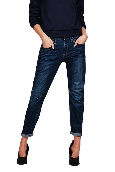 Blugi dama, G-STAR, RAW Arc 3D, Talie joasa, conic, Albastru, W27-L32