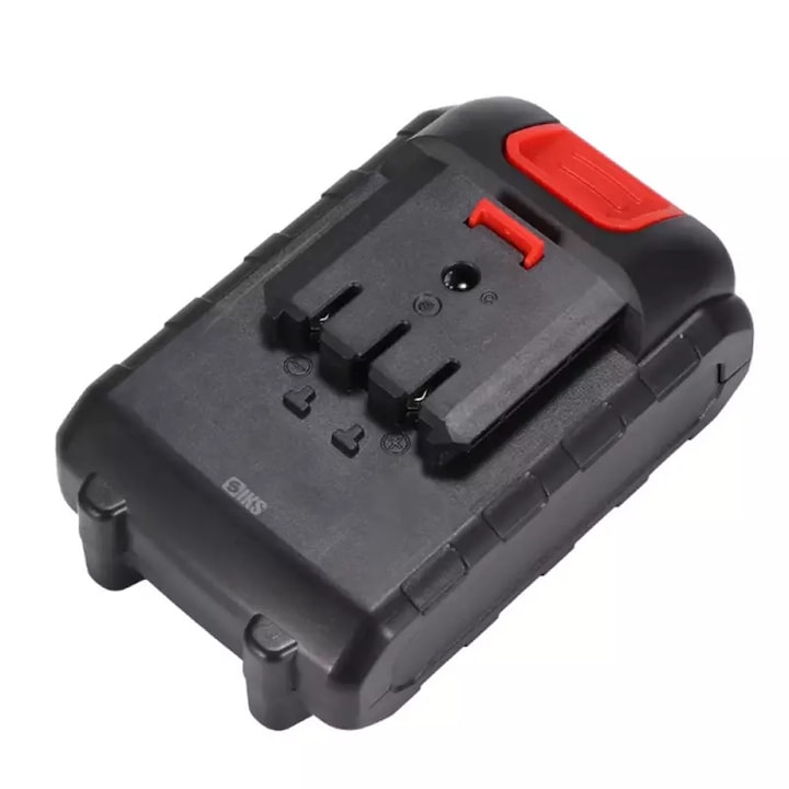 Acumulator De Rezerva SIKS Compatibil Cu Motocoasa, Masina De Tuns Iarba, Drujba, Mini Fierastrau, Aparat De Spalat Cu Presiune, 48Vf, 2 PINI, Reincarcabil, Negru