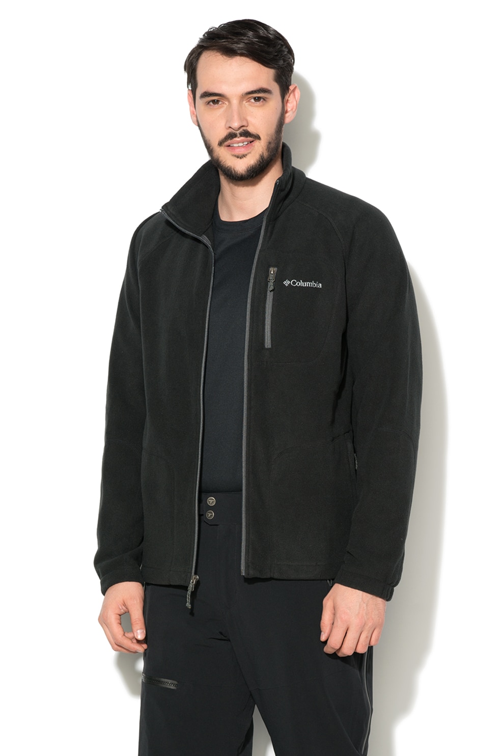 Columbia, Bluza din fleece cu fermoar Fast Trek, Gri antracit, L