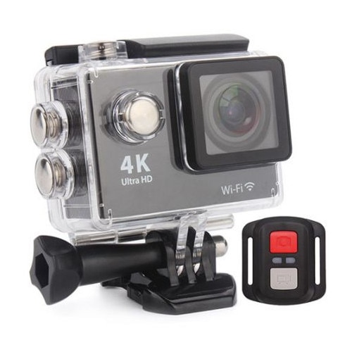 Camera video sport -H9 eETH Ultra HD 4K, Wi-Fi, HDMI, waterproof 30m, 2-inch, Telecomanda, Black