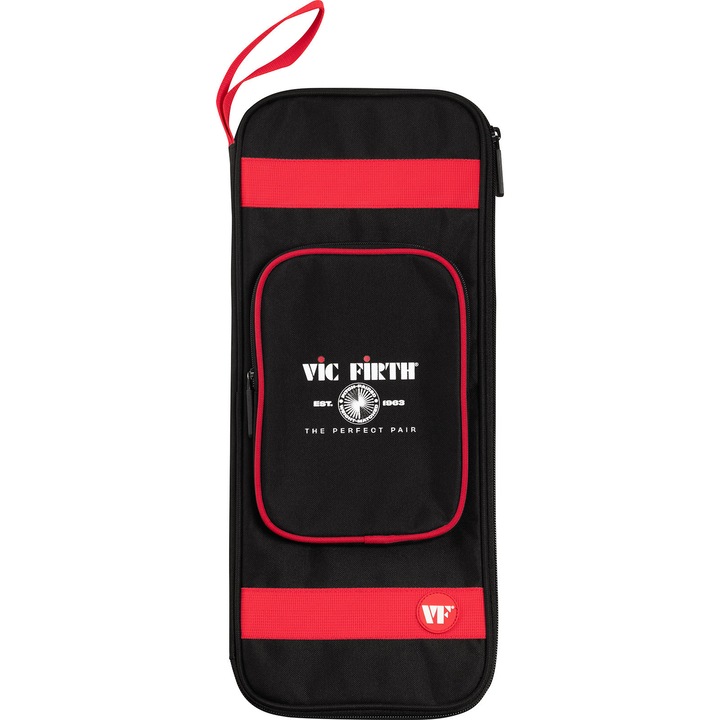 Husa pentru bete de toba, Vic Firth, VXSB0042, culoare neagra si rosie