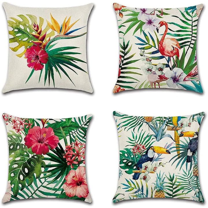 Husa de perna de exterior - Impermeabila - Cu invelis poliuretanic - Pentru canapea, scaun, gradina, living - Decoratiune - 45 x 45 cm