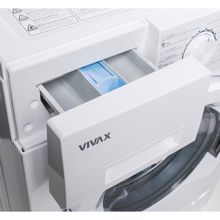 Masina de spalat rufe Vivax WFL-120716CS, 1200 RPM, 7 Kg, Clasa E, Alb