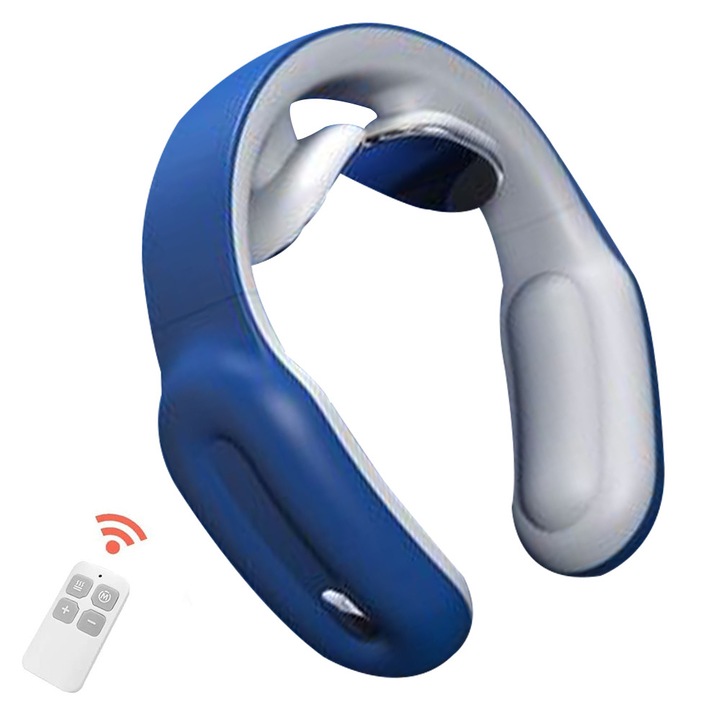 Aparat masaj HERUSI LX-Smart silicon albastru compact