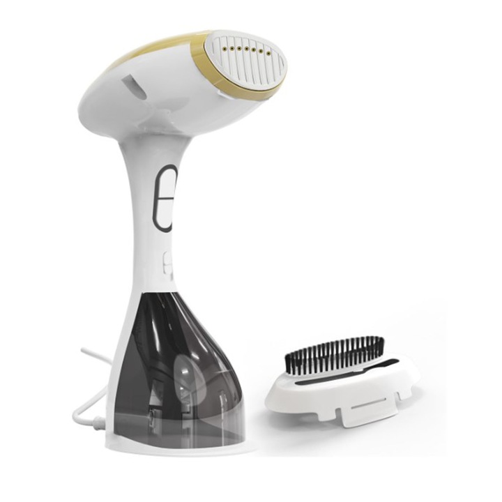 Masina de calcat portabila cu abur, tip agatat, pentru haine, stecher UE, 220V, 1600W