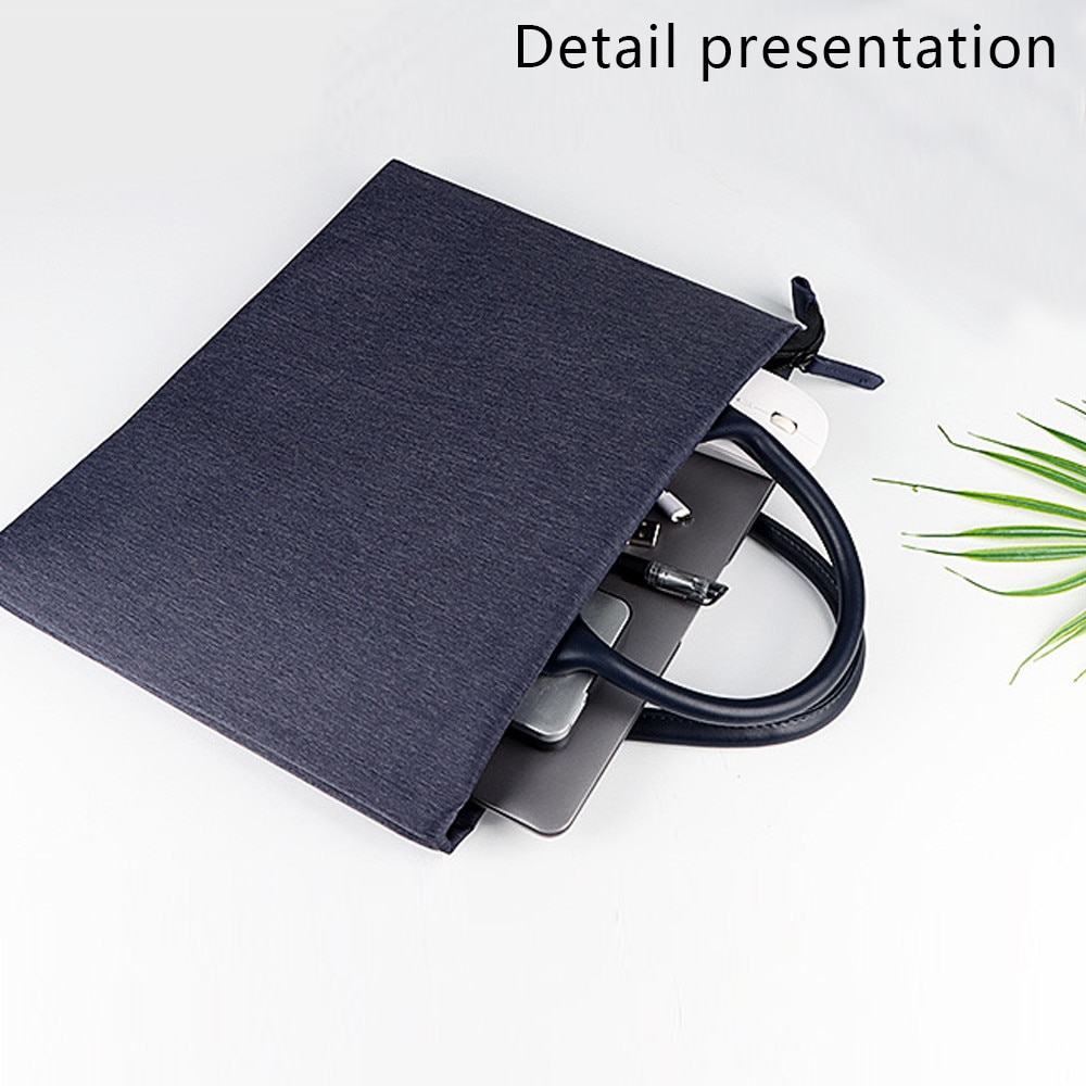 Geanta pentru laptop, geanta captusita rezistenta la socuri pentru laptop, servieta, geanta de calculator, geanta de lucru pentru barbati si femei, albastra