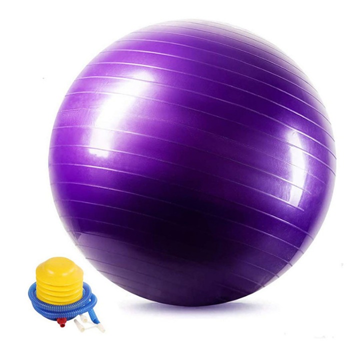 Súlyozott, ergonomikus, rugalmas szék labdával, fekete, 65cm