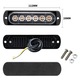 Set 2 Stroboscoape 6 LED, lumina rosu-albastru de urgenta si avertizare, 12V-24V AutoSSF ® 15 Moduri Flash, IP65, 720 lumeni, pentru gabarit, platforma, ATV, Tractor, Jeep, Off Road