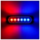 Set 2 Stroboscoape 6 LED, lumina rosu-albastru de urgenta si avertizare, 12V-24V AutoSSF ® 15 Moduri Flash, IP65, 720 lumeni, pentru gabarit, platforma, ATV, Tractor, Jeep, Off Road