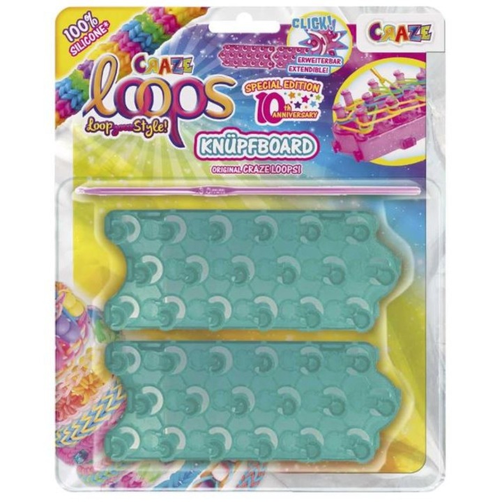 Trusa creativa, Craze, Bucle, Covoras de tricotat bratari si set de crosete