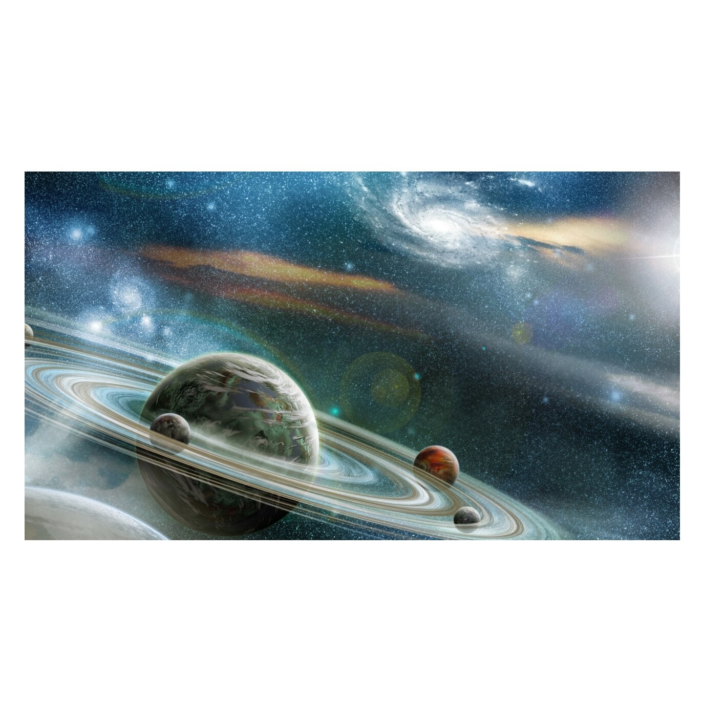 Fototapet Galaxia albastra (270 x 255 cm)