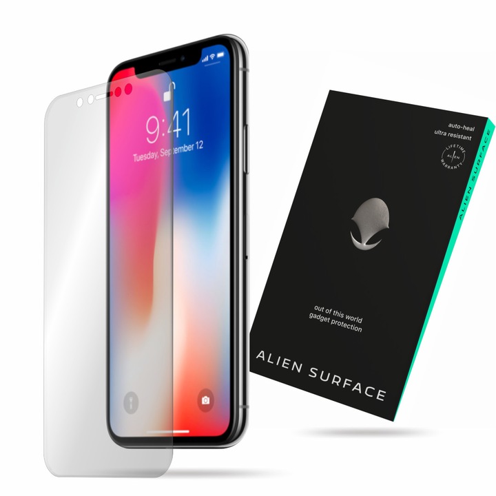 Alien Surface Fólia, Apple iPhone X-hez, képernyővédő fólia