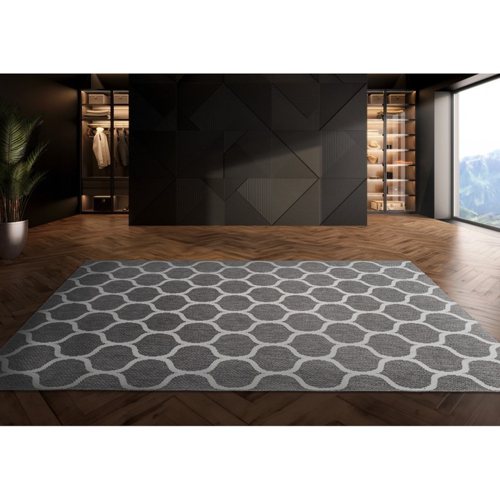 Modern szőnyeg Nordic 3718 (Grey) 160x220cm Szürke